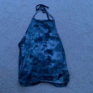 Gray tie dye sleeveless top!